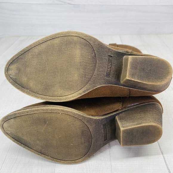 Cinak Women CO87 Microfiber Fabric Maya Design Pull On Cowboy Boots Size 6.5 M - Picture 6 of 13